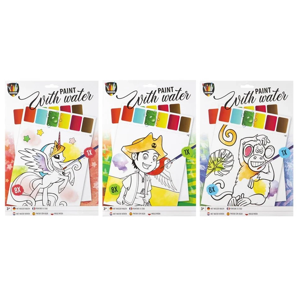 Quadro creativo di gruppo a tema acqua, 9 pezzi. - Immagine 1 di 1