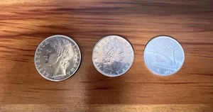 Italian Lira Coins : 1972, 1974 : 10, 50, & 100 Lira : Lot of 3 : Free Shipping - Picture 1 of 8