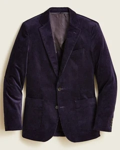 NWT J Crew Ludlow Italian Cotton Corduroy Stretch Blazer, 40S Slim Fit Deep Plum - Picture 1 of 18