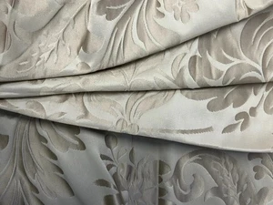 Top Quality Designer Silk Damask Gold Taupe 242cm X 140cm & 220cm X 140cm #1042 - Picture 1 of 5