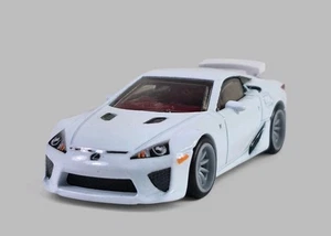 2012 LEXUS LFA SUPERCAR Diorama Collectible DieCast Model Car 1:64 White LOOSE - Picture 1 of 8