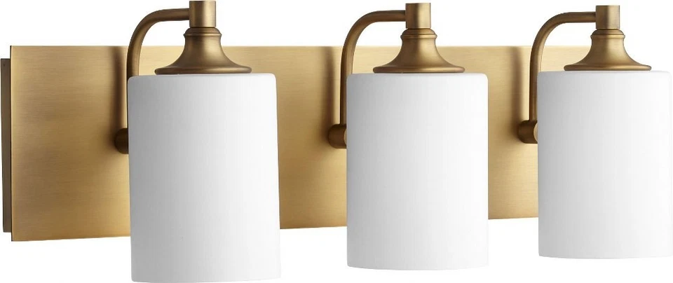 Celeste - Tocador de baño de 3 luces con estilo - 24,5 pulgadas de ancho por 8 pulgadas de alto envejecido Foto 1 de 1
