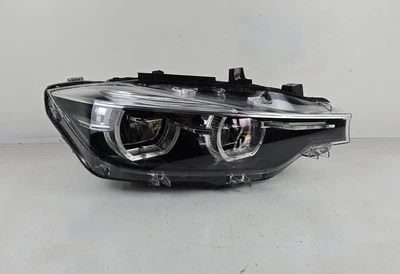 完整! 原始设备制造商 2016 - 2018 宝马 F30 3 系列 340i 右侧 LED 黑色车头灯 — 第 1/4 张图片