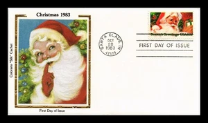 DR JIM STAMPS US COVER CHRISTMAS SANTA CLAUS FDC COLORANO SILK CACHET - Picture 1 of 2