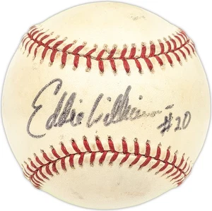 Eddie Williams Signed AL Baseball Cleveland Indians, San Diego Padres - Picture 1 of 4