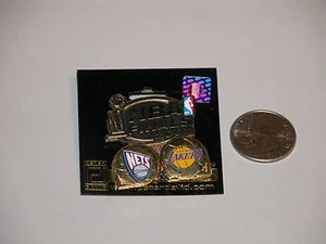 NEW JERSEY NETS NBA PLAYOFFS PIN 2002 FINALS LOS ANGELES LAKERS - Picture 1 of 1