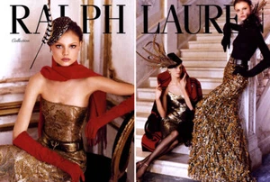2008 Ralph Lauren Valentina Zelyaeva Magdalena Frackowiak 3-page MAGAZINE AD - Picture 1 of 2