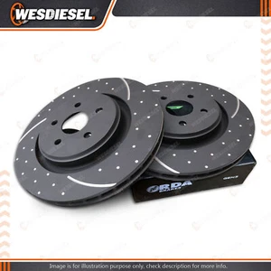 Front Slotted & Dimpled RDA Disc Brake Rotors fits Citroen DS3 DS4 DS5 Xsara - Picture 1 of 2