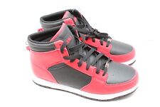 FUBU Men's 11 Heritage Basketball High-Top Sneakers, Round Toe Lace-up Boots Red