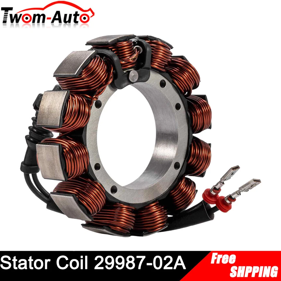 Bobina de estator generador magnético 45 amperios para Harley Road King Electra Glide 2002-2005 Foto 1 de 4