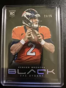 Panini Black Platinum #190 2013 Zac Dysert Broncos - Imagen 1 de 2