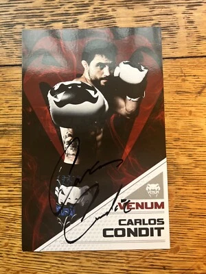 Carlos Condit Autografiado 5.5X8.5 UFC Natual Born Killer MMA Firmado  Foto 1 de 4
