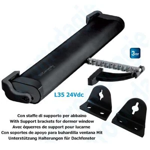 LIWIN 350N 24V NOIR + SUPPORTS DE LUCARNE NOIR Porte battante id�ale aussi - Imagen 1 de 11