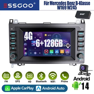 DAB+AHD Für Mercedes Benz B-Klasse W169 W245 Carplay Autoradio Android 14 128GB - Bild 1 von 18