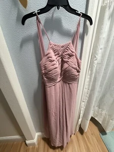 Azazie bridesmaid dress in dusty pink - Picture 1 of 3