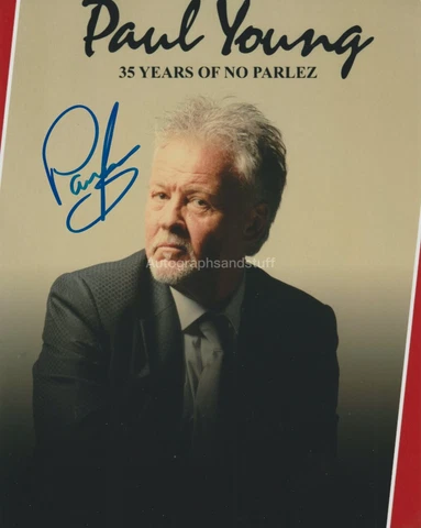 Paul Young Hand Signed Photo 8x10 Photo Autograph No Parlez Live Aid (B) Cover