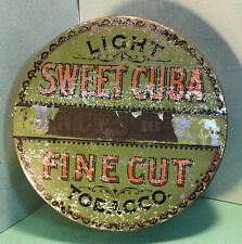Round Sweet Cuba Light tobacco tin - Spaulding & Merrill