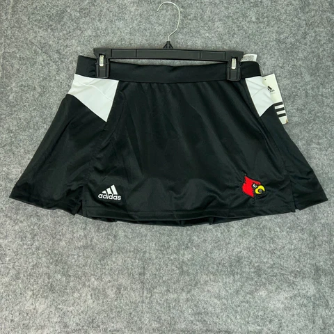 Louisville Cardinals Adidas Women Skort Medium Black White Skirt NCAA Athletic Cover