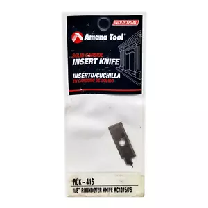 Amana Tool RCK-416 Coltello da incisione inserto punto carburo solido rotondo oltre 1/8 - Foto 1 di 8