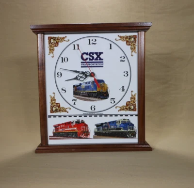Reloj Ferroviario CSX / Caja Nogal / Hecho a Mano Foto 1 de 4