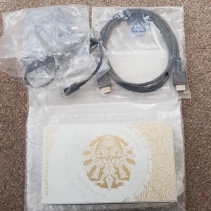 ZELDA Official Nintendo Switch OLED Charging TV Dock Set WITH POWER PLUG & HDMI~ - Picture 1 of 4