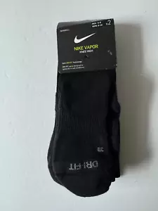 Nike VAPOR KNEE HIGH BASEBALL Socks Black Player Issued Made in USA SX4810 - Picture 1 of 2