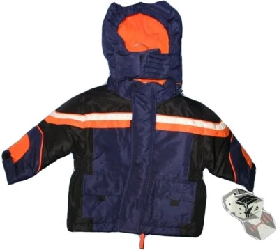 Chaqueta Rothschild talla 12 M bebé niño con capucha deportiva bloques de color azul marino precio de venta sugerido por el fabricante $44 NUEVA Foto 1 de 4
