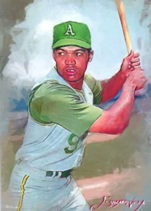Reggie Jackson 2018 Authentic Artist Signed Limited Edition Print Card 49 of 50 - Picture 1 of 4
