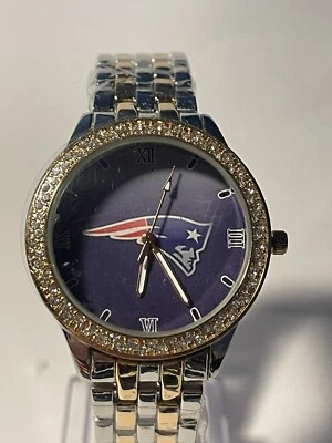 New England Patriots NFL Womens Luxury TWO-TONED Watch-(RARE) NEW - Image 1 of 4