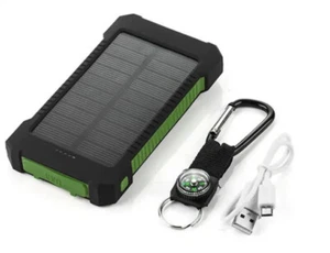 Solar Power Bank Genuine 10,000mAh, UK STOCK!! Durable Fast Dispatch! Quick - Picture 1 of 5