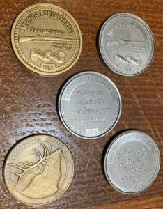 🪙 5X Lot M1 GARAND CARBINE M1903 ELK Def Of Freedom  NRA Token Challenge Coins - Picture 1 of 3