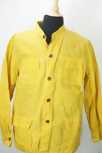 Manteau veste de poche Sid Mashburn coton ciré clair jaune jeu taille XL - Photo 1/8