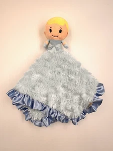 Hallmark Itty Bittys Cinderella Plüschpuppe Lovey Security Decke blau Satin - Bild 1 von 12