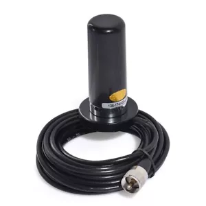 Dual Band Vhf Uhf Ham Mobile Radio Antenna Pl259 With Magnetic Base Extension Ca - Picture 1 of 6