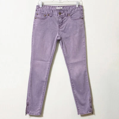 Free People Lilac Purple Skinny Jeans Tagged 27 (Actual 29 W x 27 L) - Image 1 of 4