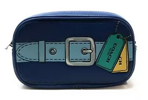 COACH Women's Jamie Wristlet in Trompe L'oeil Print (Silver/True Blue Multi) - Picture 1 of 5