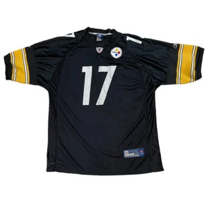 Pittsburgh Steelers Reebok Jersey Mike Wallace #17 Black Size 52 NFL On Field - Picture 1 of 5