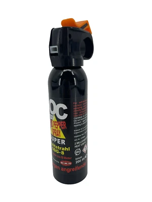 200ml Tierabwehrspray 5m OC 5000 Pfefferspray mit Fingergriff Strahl (€194,90/L) - Bild 1 von 2
