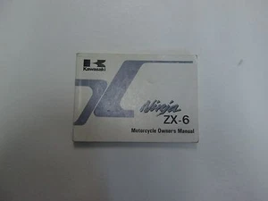 1992 Kawasaki Ninja ZX-6 Moto Propietarios Manual Daños Menores Manchas OEM - Imagen 1 de 12