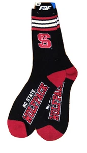 NUEVO CALCETÍN GORRO FBF NC STATE WOLFPACK ROJO/NEGRO/BLANCO PARA HOMBRE GRANDE - Imagen 1 de 3