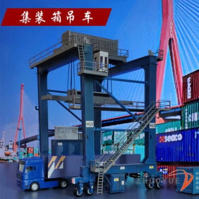 1/87 HO Ratio Train Railway Container Crane Gray Assemble Model Not Colored DIY - Image 1 of 4