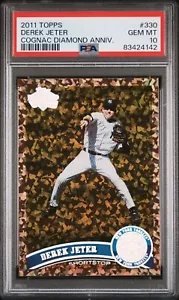 2011 Topps Cognac Diamond Anniversary Derek Jeter #330 PSA 10, POP 50 - Bild 1 von 2