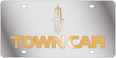 Placa de matrícula de acero inoxidable Lincoln Town Car (cromo) Foto 1 de 2
