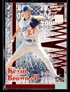 2000 PACIFIC REVOLUTION RED FOIL PARALLEL BLANK SERIAL PROOF #73 KEVIN BROWN 1/1 - Picture 1 of 2
