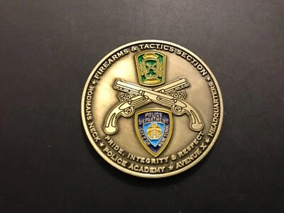 NYPD FIREARMS TACTICS 10TH ANNIVERSARY 9/11 NEVER FORGET CHALLENGE COIN - Image 1 of 2