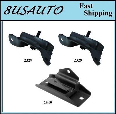 3 ШТ МОТОР И ТРАНС КРЕПЛЕНИЕ ПОДХОДИТ 1977-1979 FORD F-100 5.0L 2WD - Изображение 1 из 4