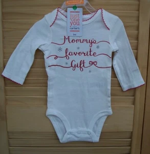 CARTER'S Just One You MOMMY'S FAVORITE GIFT creeper shirt~NEW~3M~nwt~3 months~ - Picture 1 of 2