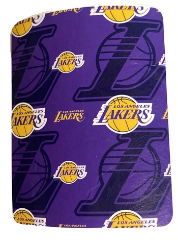 Los Angeles Lakers Fleece Throw Blanket 40”x50” Northwest Repeat Pattern New Cover