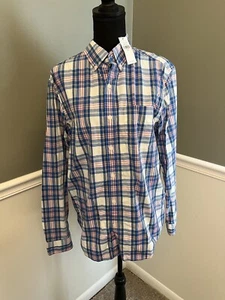 American Eagle Shirt Mens Medium Button Up Long Sleeve Classic Fit Logo - Picture 1 of 3