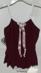 Traje de baño colegial de surf deportivo Mississippi State niñas talla 5 con licencia - Imagen 1 de 6